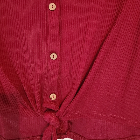 Ransom Woman's Quarter Sleeve Blouse, Size: Large Color: Red - Picture 7 of 14